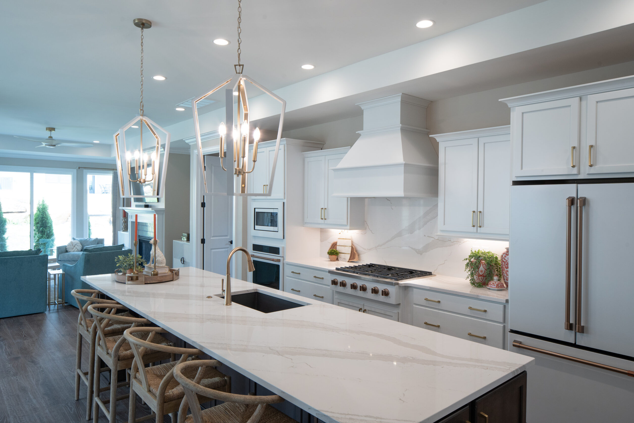 kitchen with island