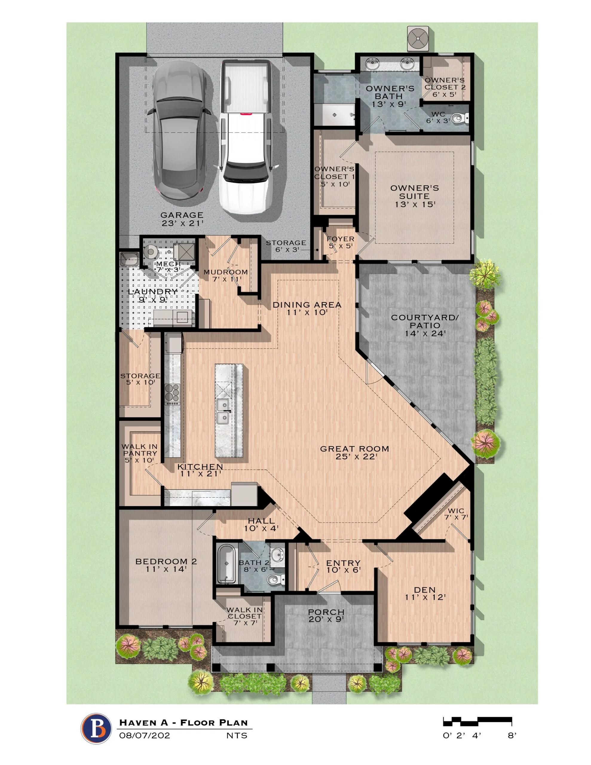 Perfection Builders Floor Plan_HavenA_8x11_20250807 Haven floor plan