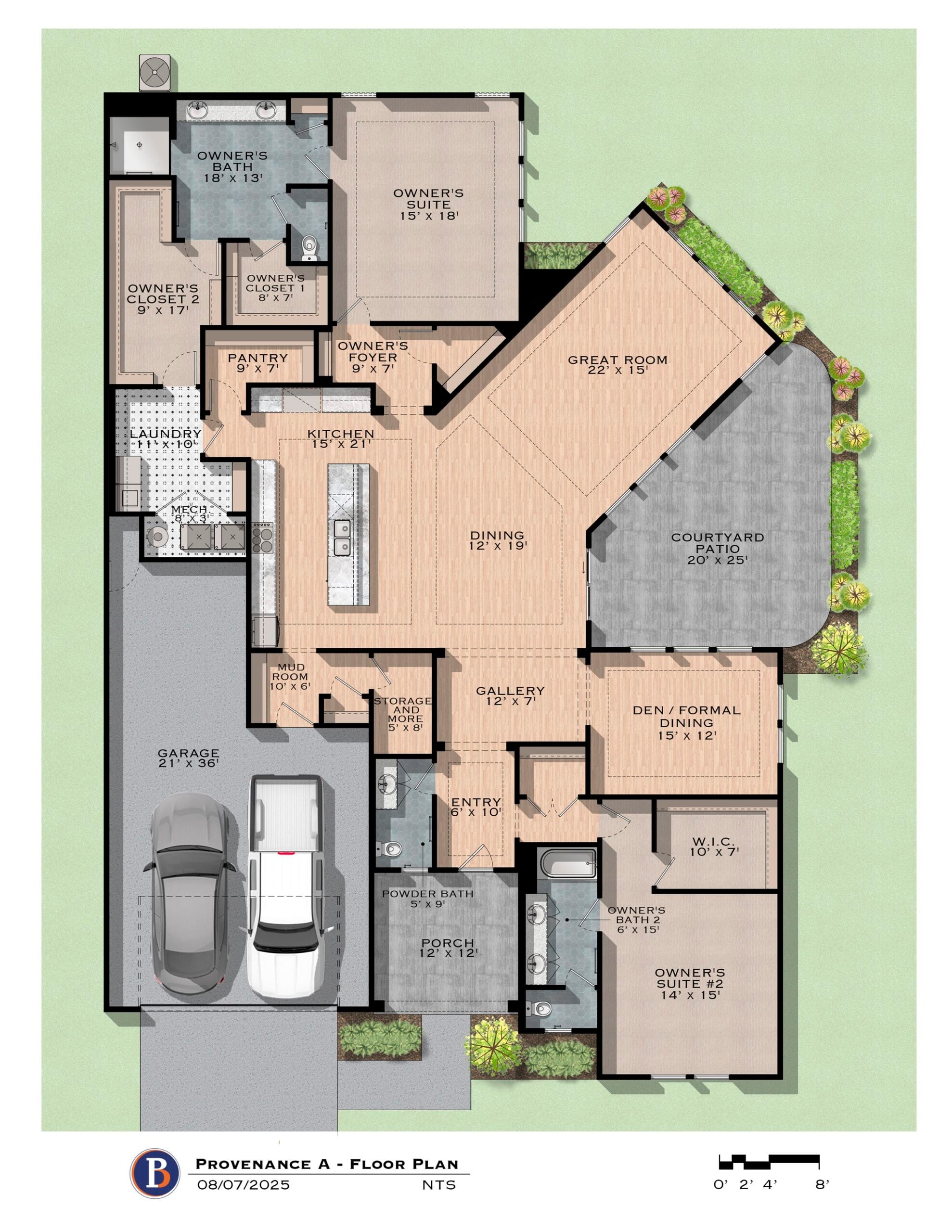 Perfection Builders Floor Plan_ProvenanceA_8x11_20250807 Provenance Floor Plan